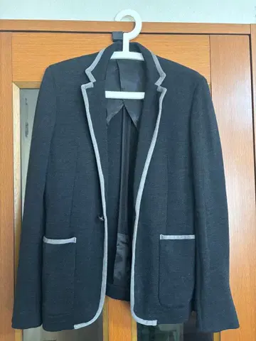 COMME CA MEN 니트 테일러드 자켓 M 블랙 고급 캐주얼