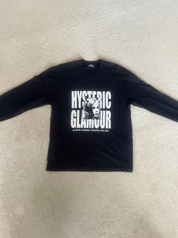 HYSTERIC GLAMOUR 긴팔 티셔츠 블랙