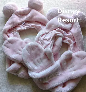 디즈니 리조트 머플러 캡 미키 핑크