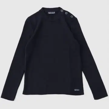 SAINT JAMES 네이비 어깨 버튼 마린 스웨터