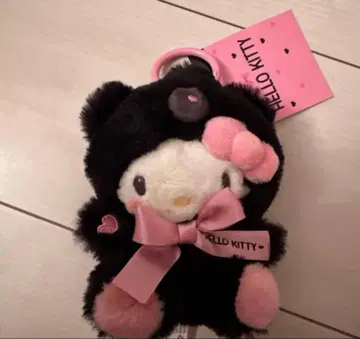 산리오 키티 마스코트 홀더 새까만 애니멀즈