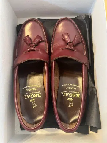 REGAL 버건디 태슬 로퍼 22.5cm