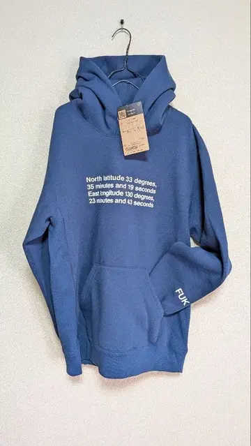 THE NORTH FACE 후쿠오카 한정판 후드티 네이비 L