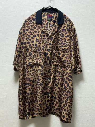 브루나보인 레오 팬더 실크 셔츠