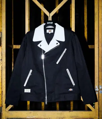 Schott x DICKIES LEATHER 가죽 콤비 더블 라이더스