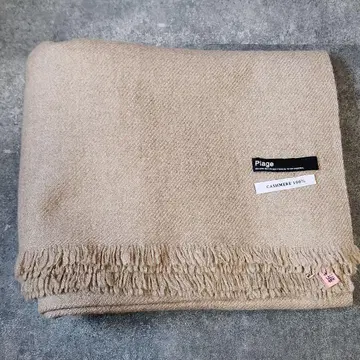 Plage 캐시미어 100% 대형 스톨 베이지