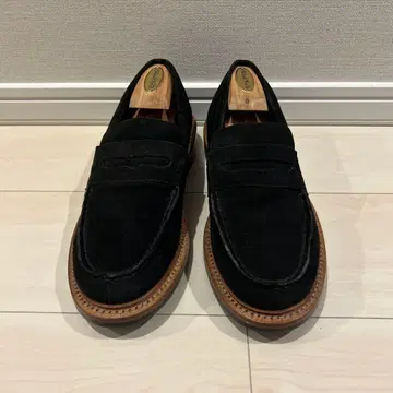 WALLSALL 스웨이드 로퍼 블랙 40