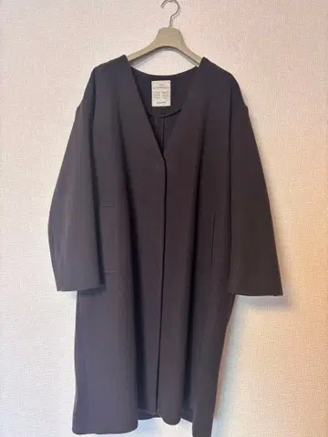 스튜디오 클립 롱 코트 브라운