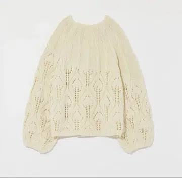 Eaphi LEAF PATTERN OVER KNIT