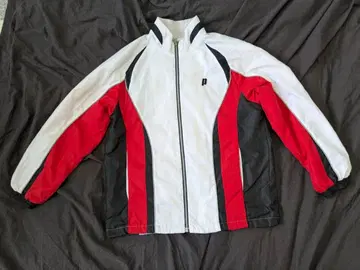 나일론 자켓 화이트/레드/블랙