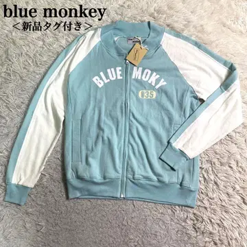 미사용 택 포함 blue monkey 풀 집업 맨투맨 스카이블루 L 상당