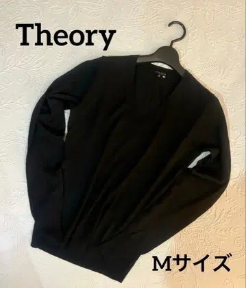 새상품급 Theory 띠어리 니트 스웨터 블랙 V넥 심플 긴팔