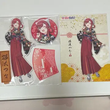 Vspo! 네코타 츠나 아크릴 스탠드 캔뱃지 엽서 오쇼가츠