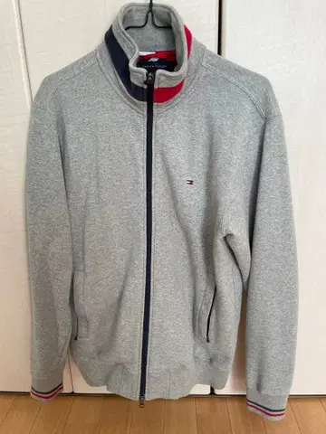 타미힐피거 그레이 집업 후드티