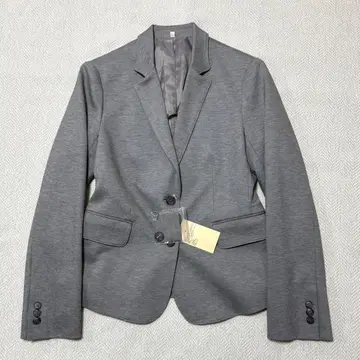 미사용 새상품 무인양품 저지 테일러드 자켓 그레이 집에서 세탁 가능