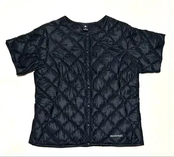 컨디션 최상 몽벨 반팔 다운 자켓 블랙 빅 사이즈