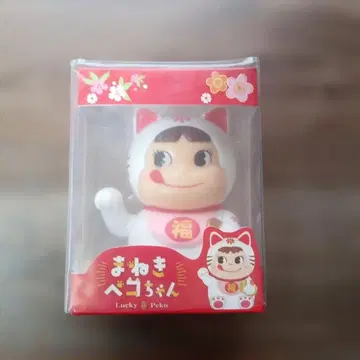 [ 화이트 ] Lucky Peko 마네키네코 피규어