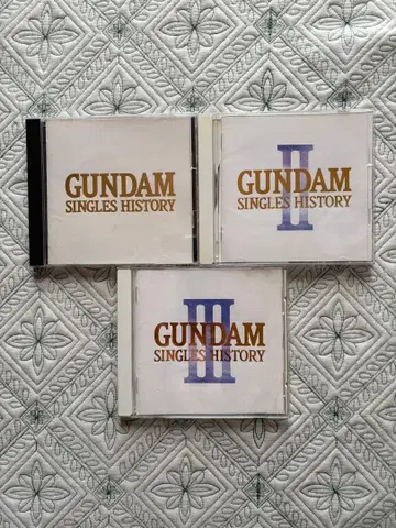 GUNDAM SINGLES HISTORY I II III CD 3장 세트