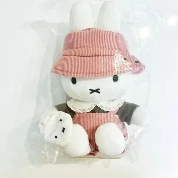 미피 스타일 유라쿠초 한정판 핑크 코듀로이 미피 봉제 인형