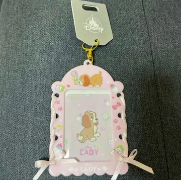 101마리 달마시안 레이디 트레이딩 카드 케이스 키링 핑크 디즈니 스토어