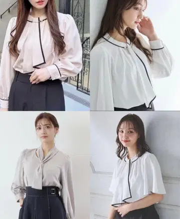 오피스 캐주얼 블라우스 4세트 질 바이 질 스튜어트, 잉그