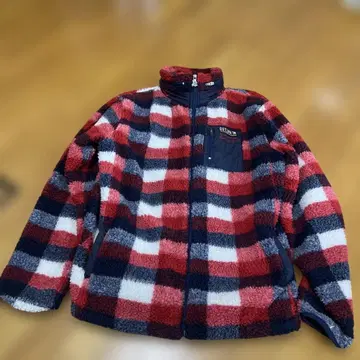 GOTCHA 플리스 자켓 체크 무늬