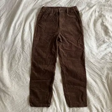 무인 브라운 코듀로이 팬츠 S