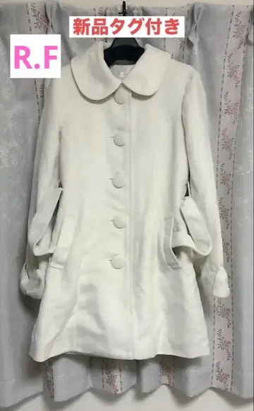 택 포함 새상품 R.F 리본 포함 공주 코트 아이보리