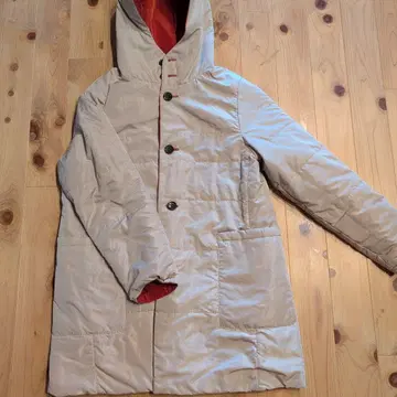 새상품급 DOCLASSE 후드 부착 리버서블 롱 코트