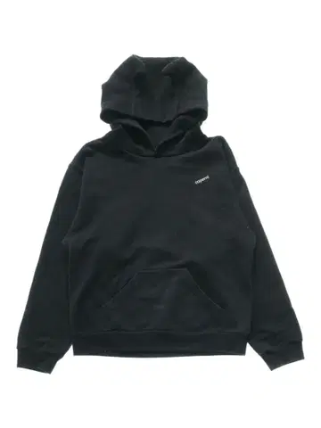 블랙 후드 부착 후드티 coperni 뿔 각