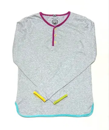 새상품급 짐 마스터 티셔츠 긴팔 티셔츠 라이트 그레이 x 멀티 컬러