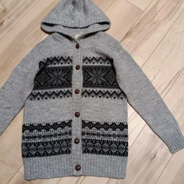 good day 알파카 블렌드 후드 부착 니트 S