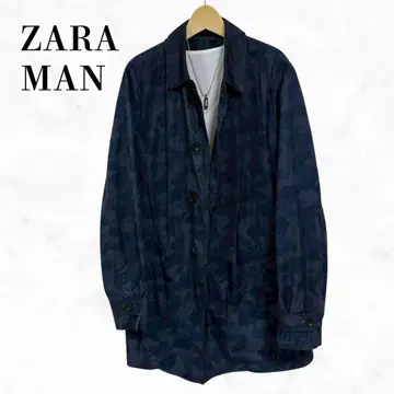 ZARA MAN 스텐카라 코트 카모 패턴 자켓 라이트 코트
