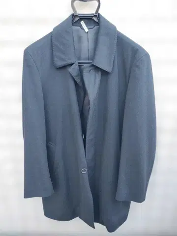 남성용 블랙 비즈니스용 체스터 코트