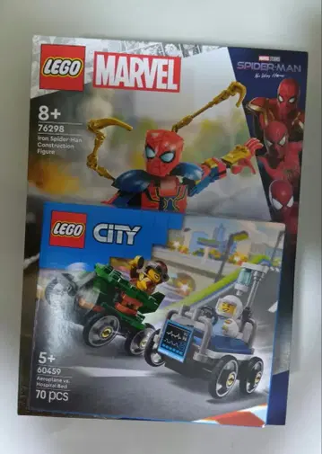 레고 아이언 스파이더맨 피규어 76298 레고 시티 60459