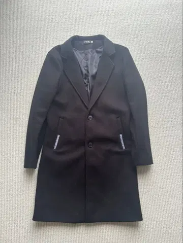 블랙 체스터 코트 L 사이즈