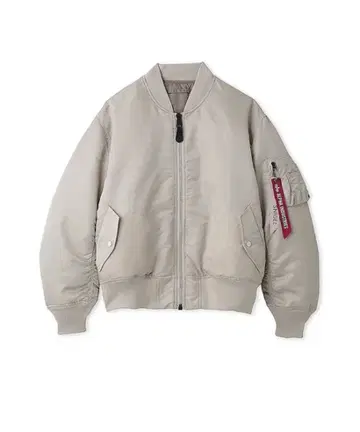 아이보리 MA-1 스타일 자켓