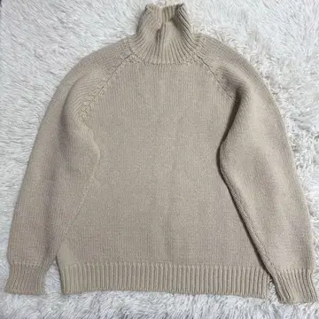 바토너 시그니처 터틀넥 니트 아이보리 L 실크 알파카