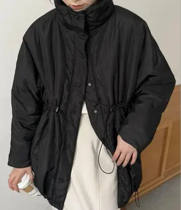 [새상품급] 카프리슈 레마쥬 드로스트 미들 코트 블랙 36