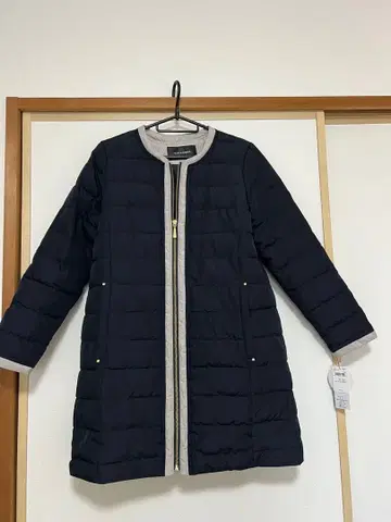 GALLORIA 롱 코트 DK 파랑 S 다운 코트 경량