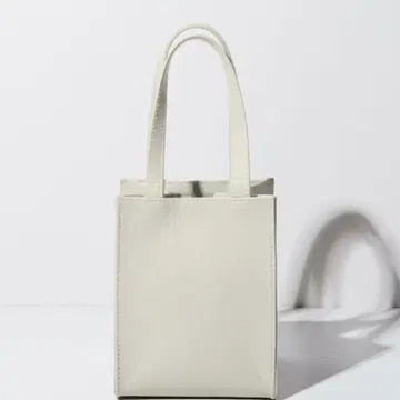 101010 LEATHERS BOX BAG square 화이트