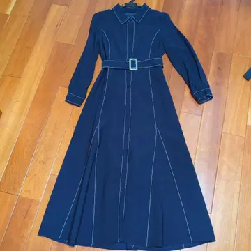 swingle 네이비 셔츠 원피스 M 사이즈 벨트 포함