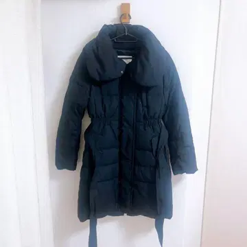 PLST 블랙 깔끔한 다운 자켓 XS 허리 쉐이프 식전 출퇴근