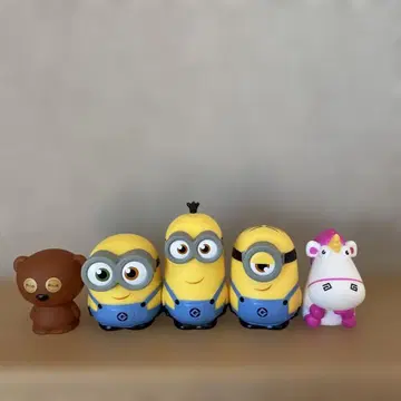 미니언 소프트 비닐 피규어 5개 세트