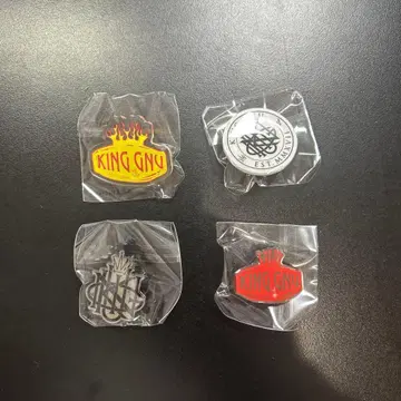 KING GNU 로고 핀 배지 4개 세트
