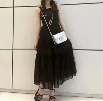 립 서비스 볼륨 튤 점프수트 OP