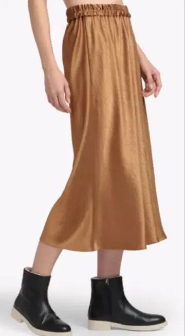 Theory 새틴 스커트 S 브라운
