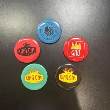 KING GNU 핀 배지 5개 세트