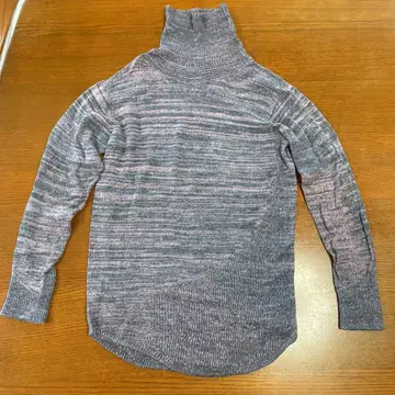 tamaki niime 터틀 긴팔 니트 그레이 x 핑크