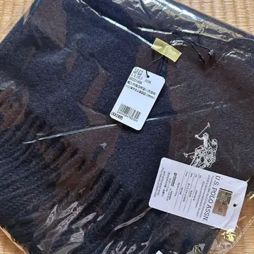 미개봉 새상품 U.S. POLO ASSN. 로고 머플러 블랙